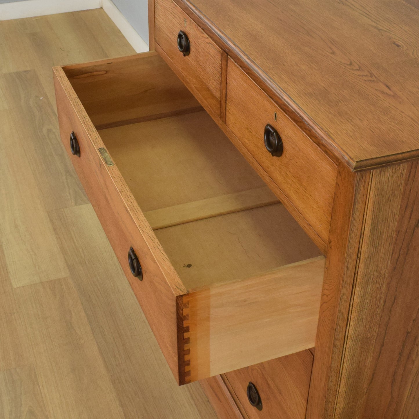 Large Robust Oak Chest of Drawers
