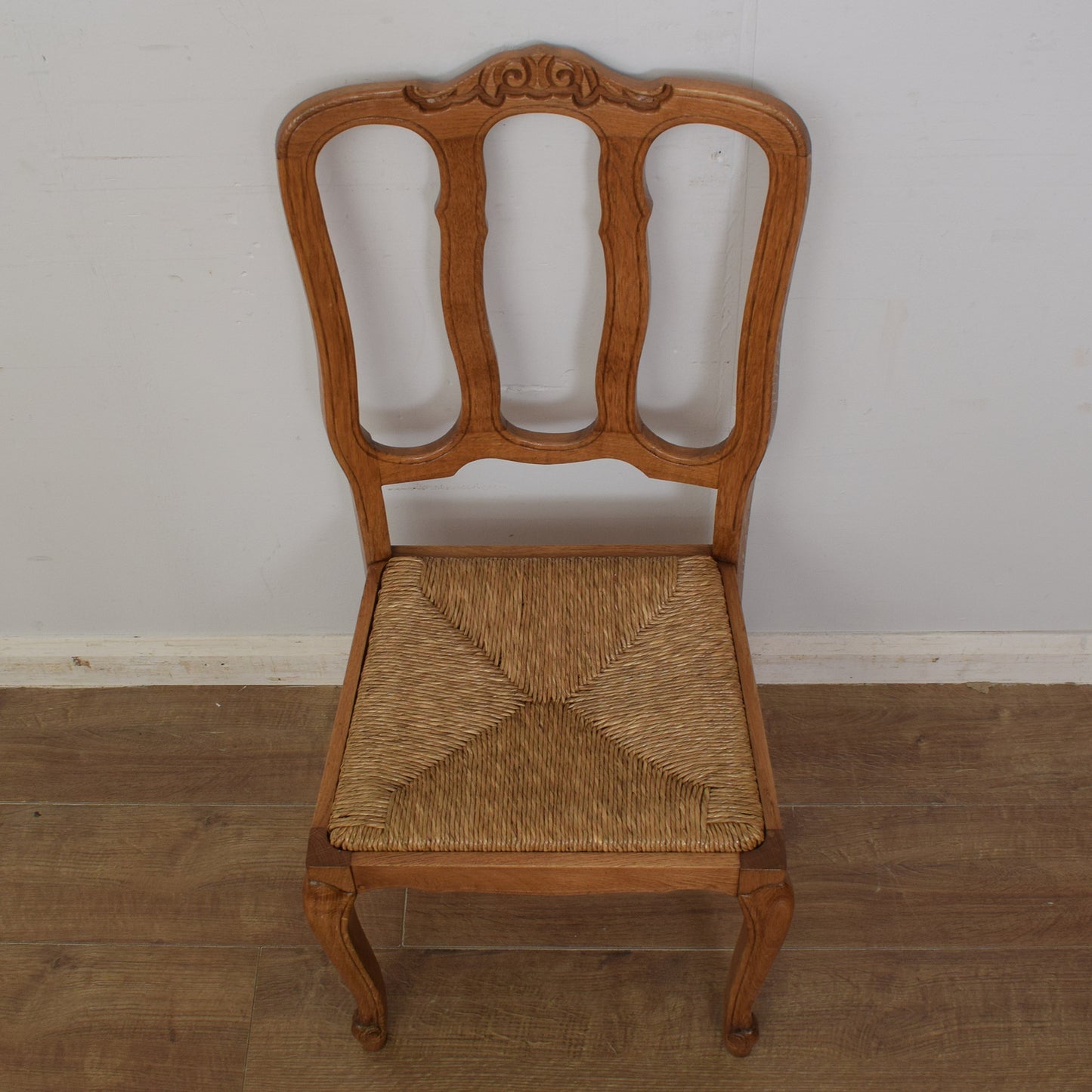 Restored French Dining Table and Six Chairs