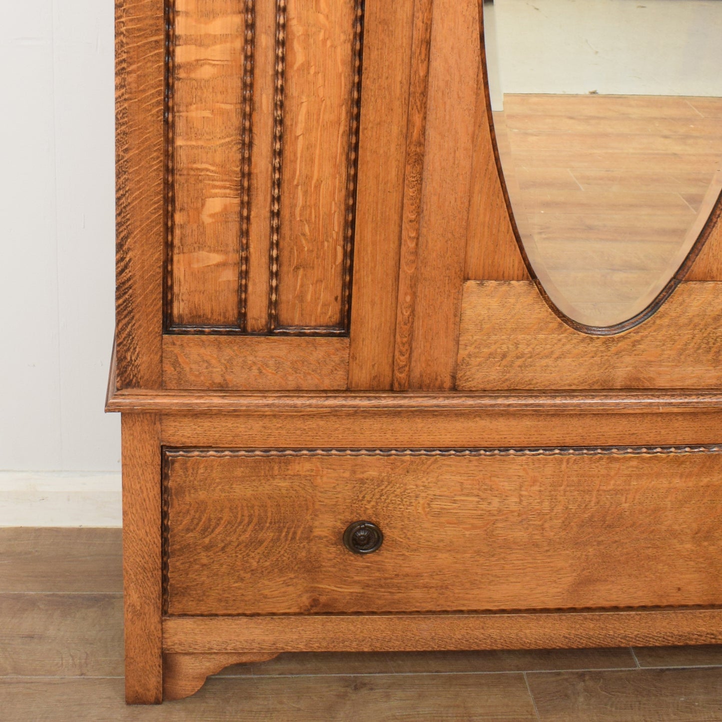 Restored Oak Wardrobe / Hallrobe