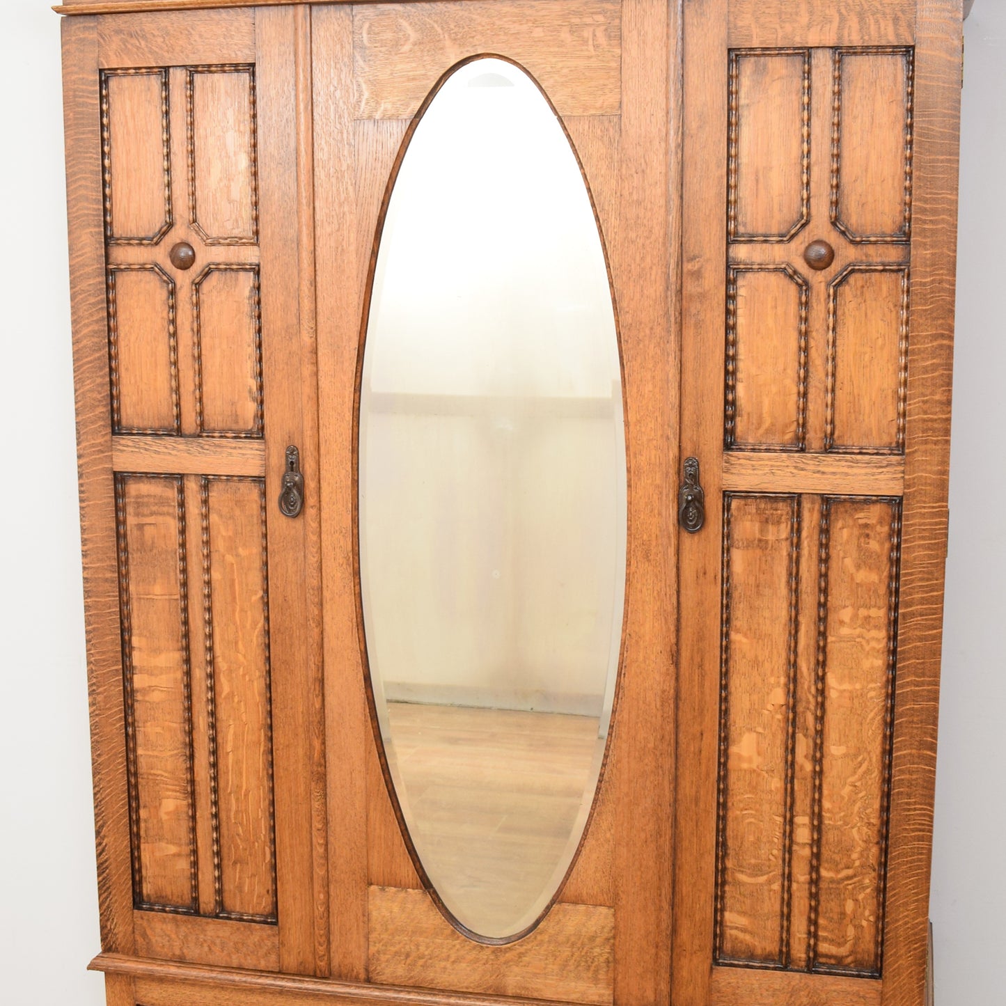 Restored Oak Wardrobe / Hallrobe