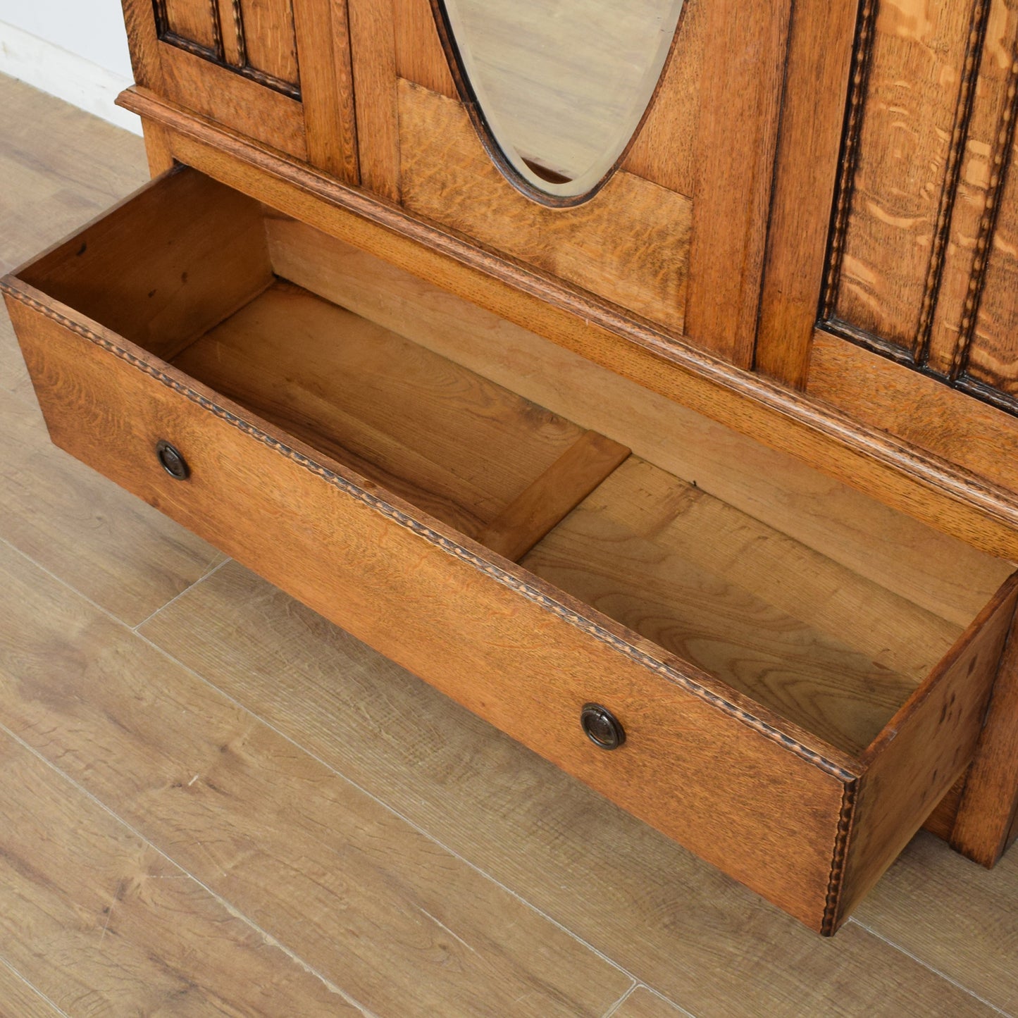 Restored Oak Wardrobe / Hallrobe