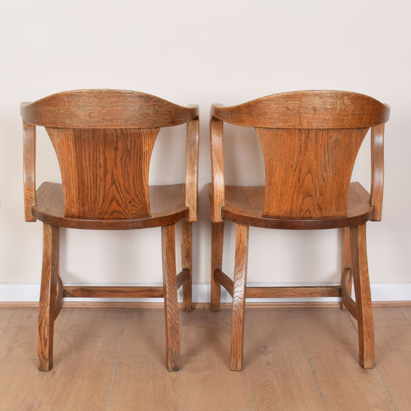 Pair of Oak Art-Deco Style Chairs