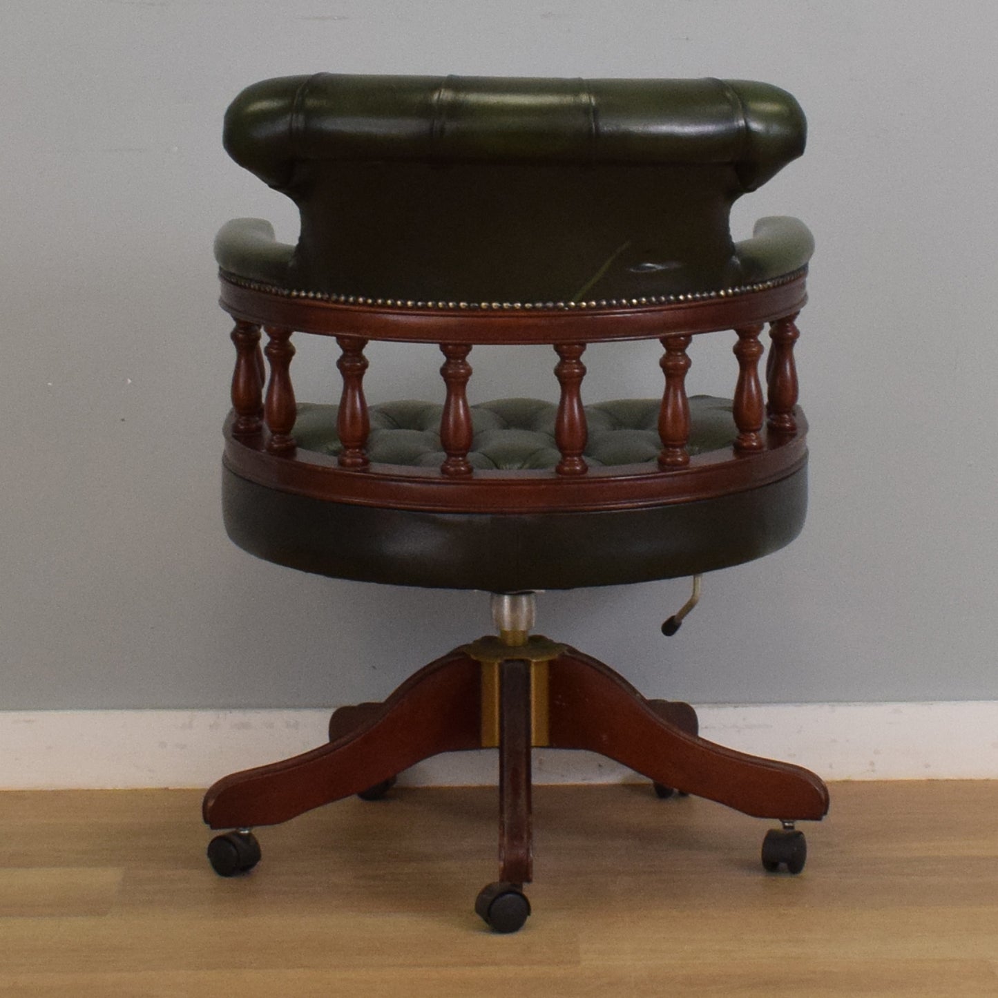 Vintage 'Chesterfield' Captains Chair