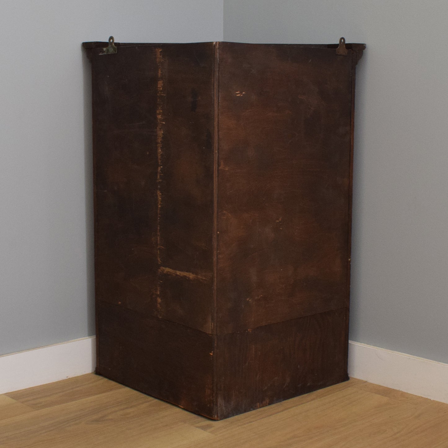 Carved Oak Corner Cabinet