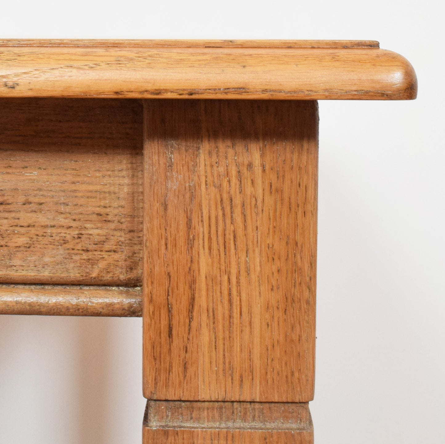 Restored Oak Table and Two Chairs