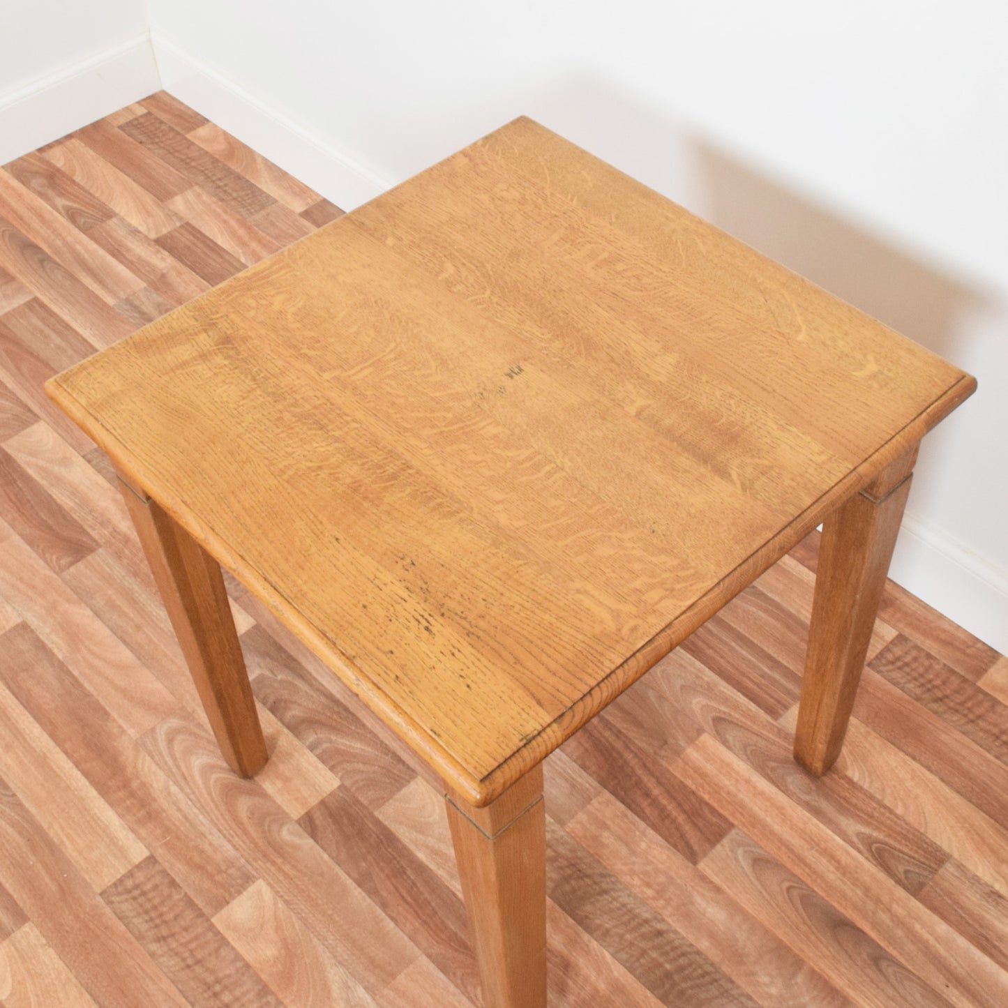 Restored Oak Table and Two Chairs