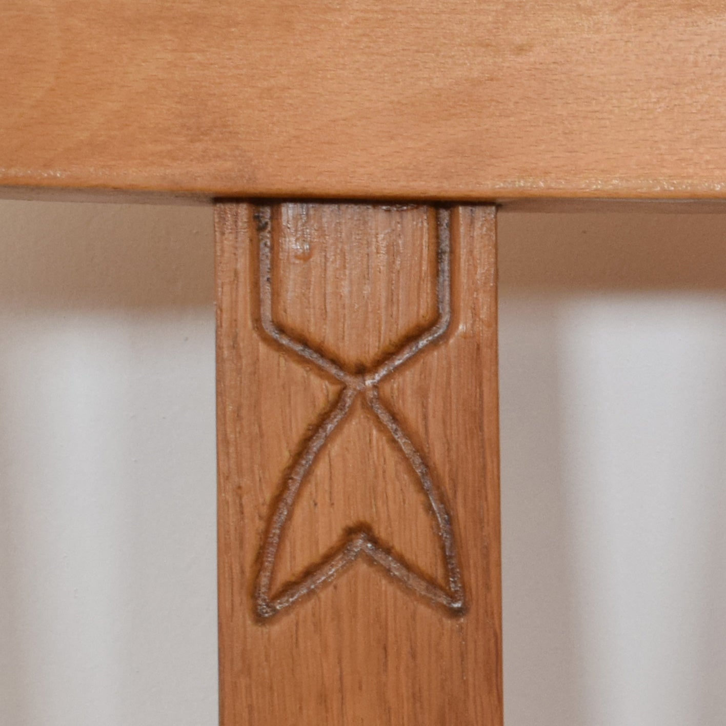 Restored Oak Table and Two Chairs