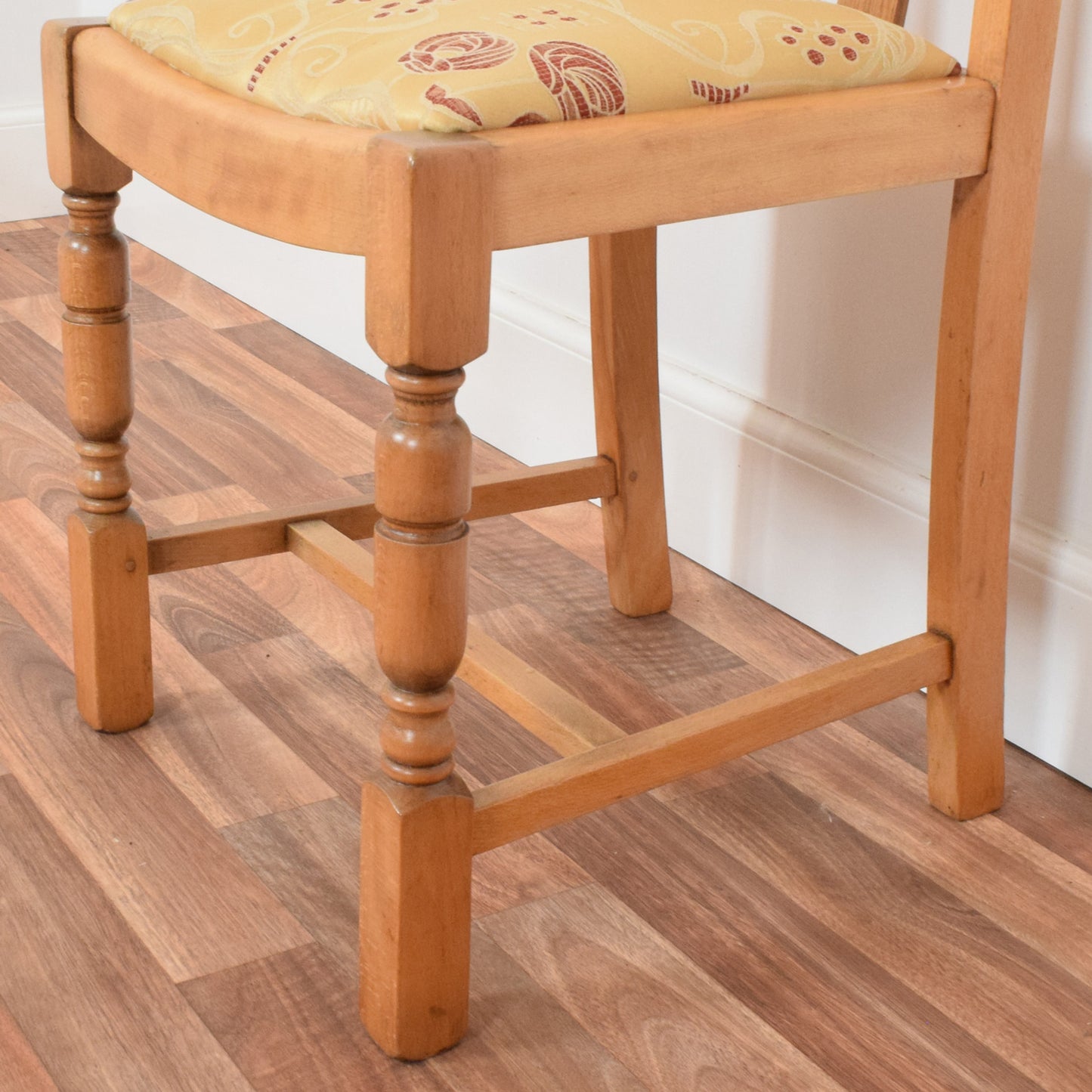 Restored Oak Table and Two Chairs
