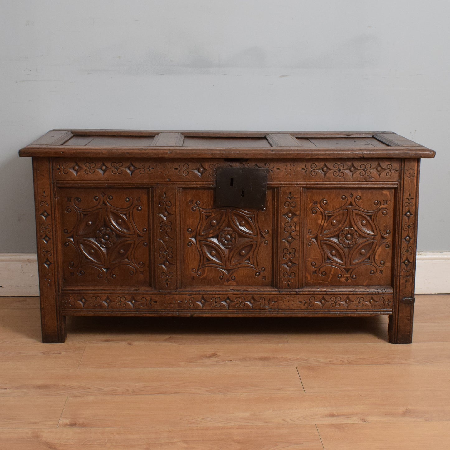 Carved Antique Coffer