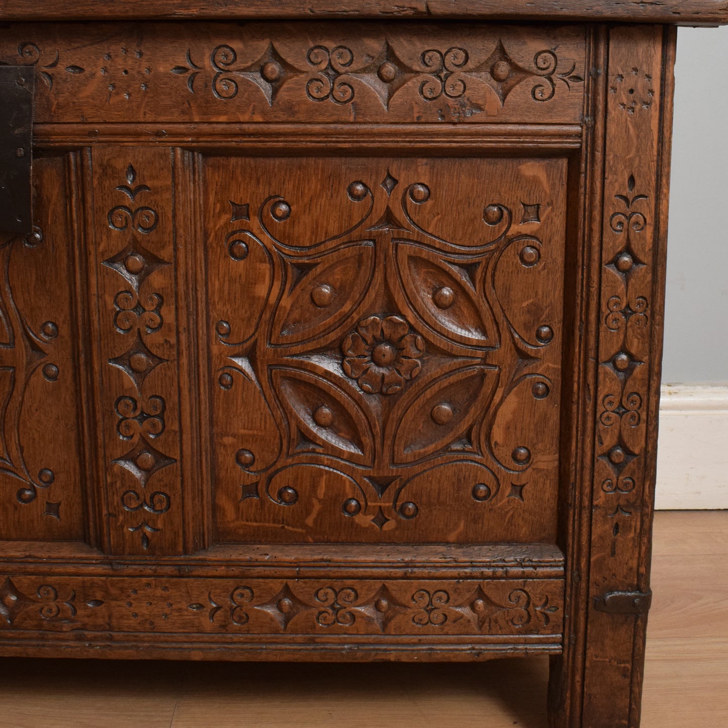 Carved Antique Coffer