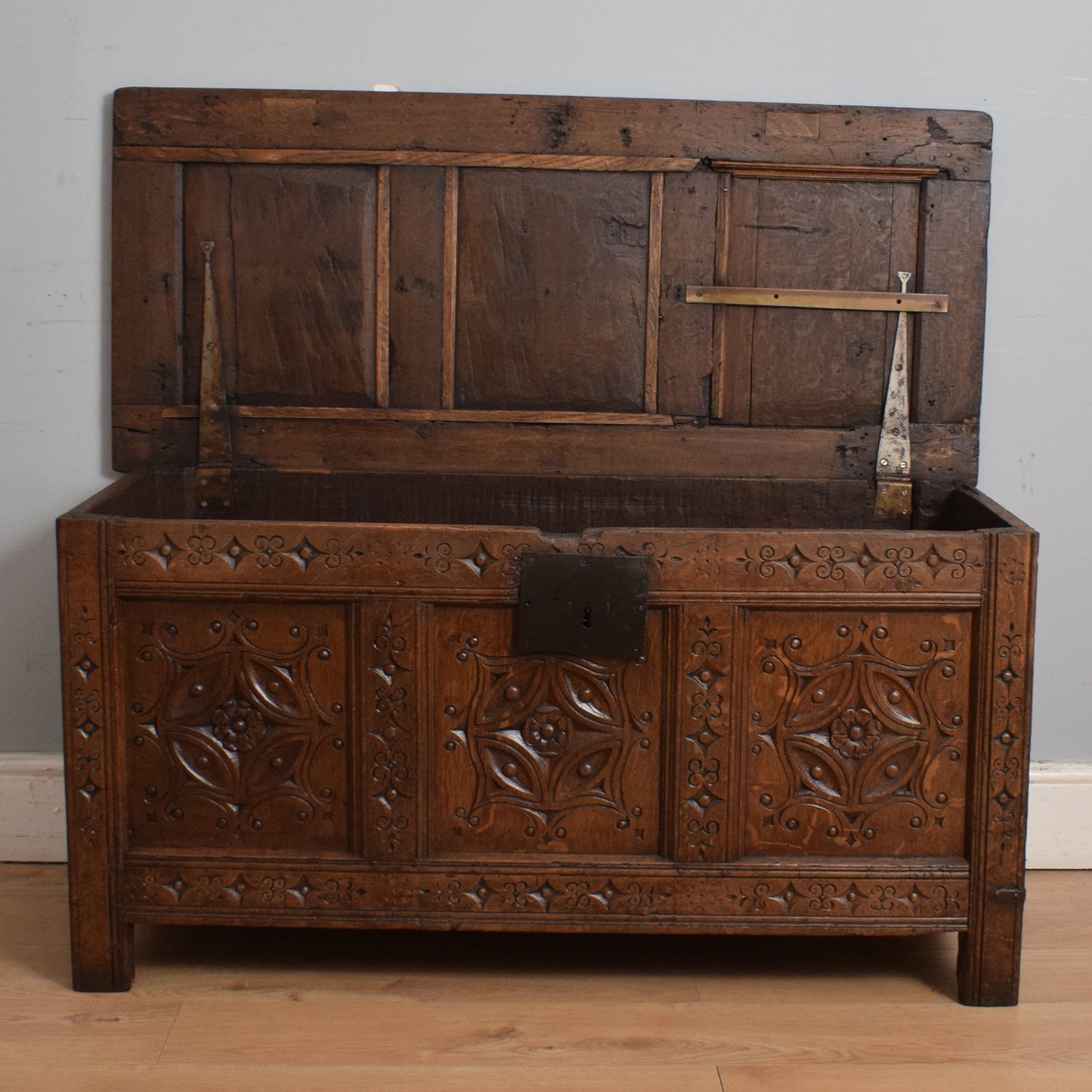 Carved Antique Coffer