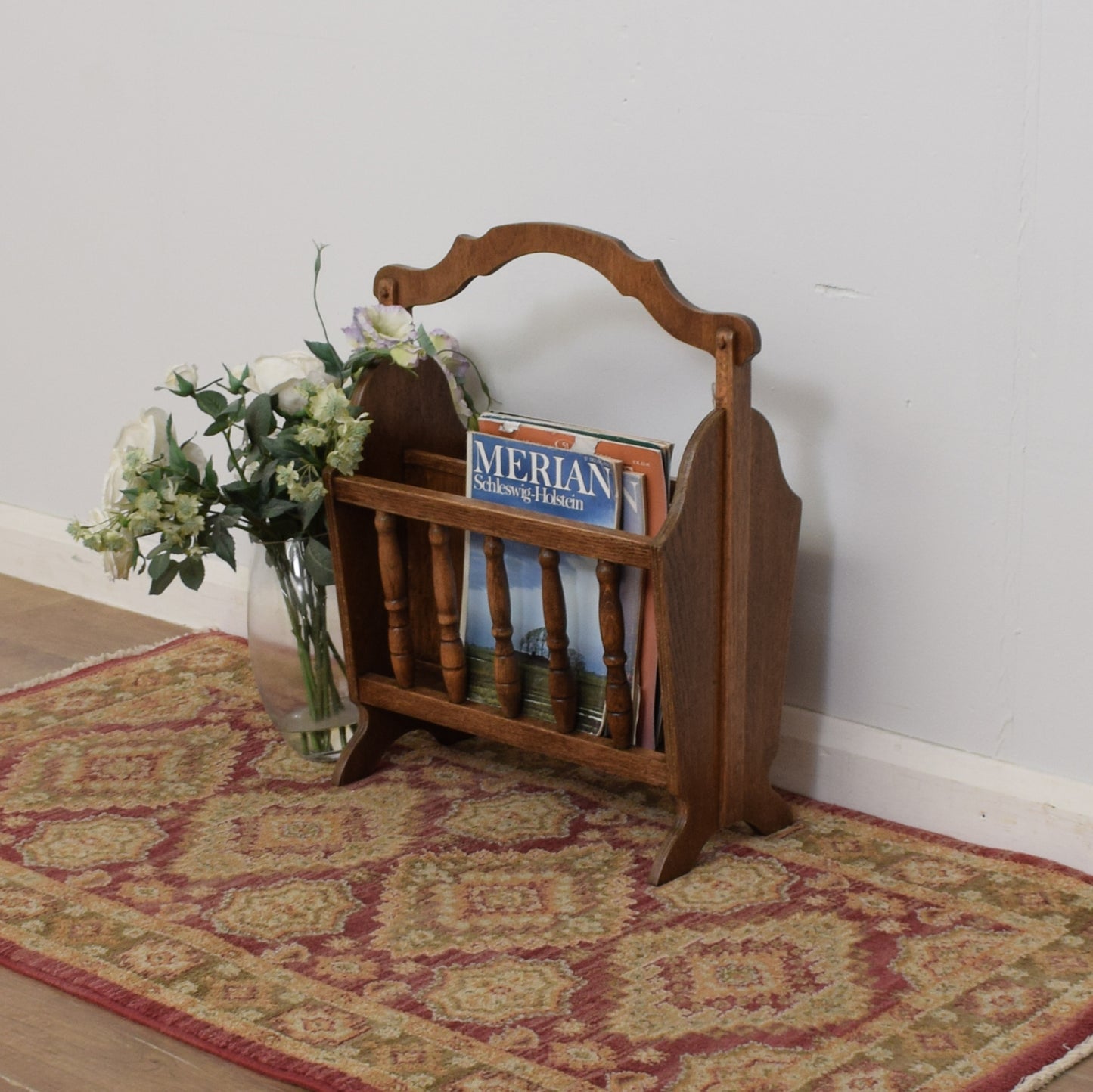 Oak Magazine Rack