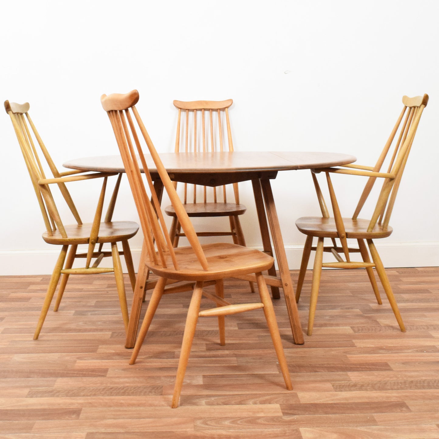 Ercol Drop Leaf Table and Four Chairs