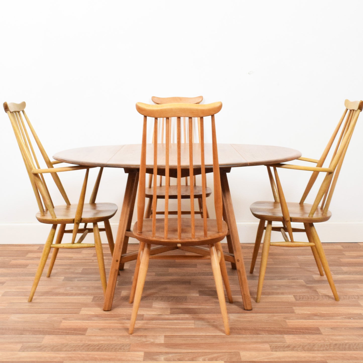 Ercol Drop Leaf Table and Four Chairs
