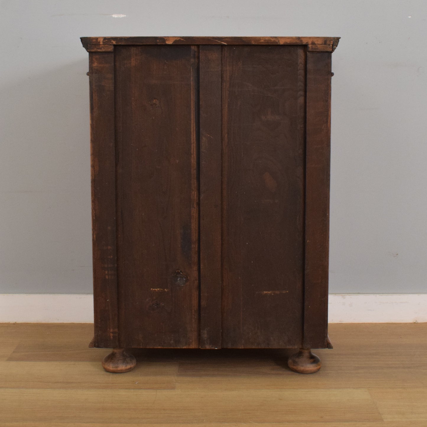 Refinished Oak and Walnut Chest of Drawers