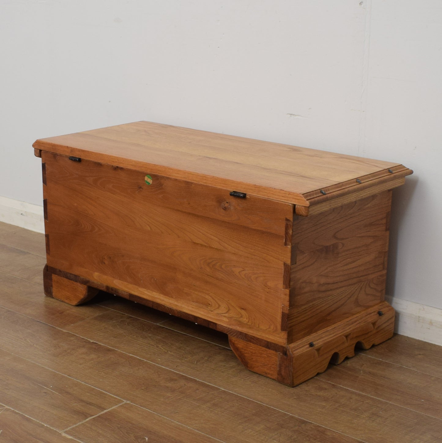 Carved Oak Blanket Box