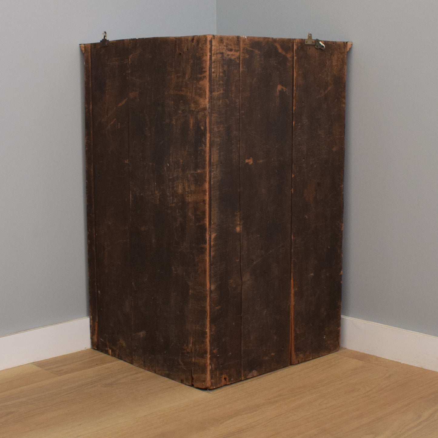 Carved Oak Corner Wall Unit