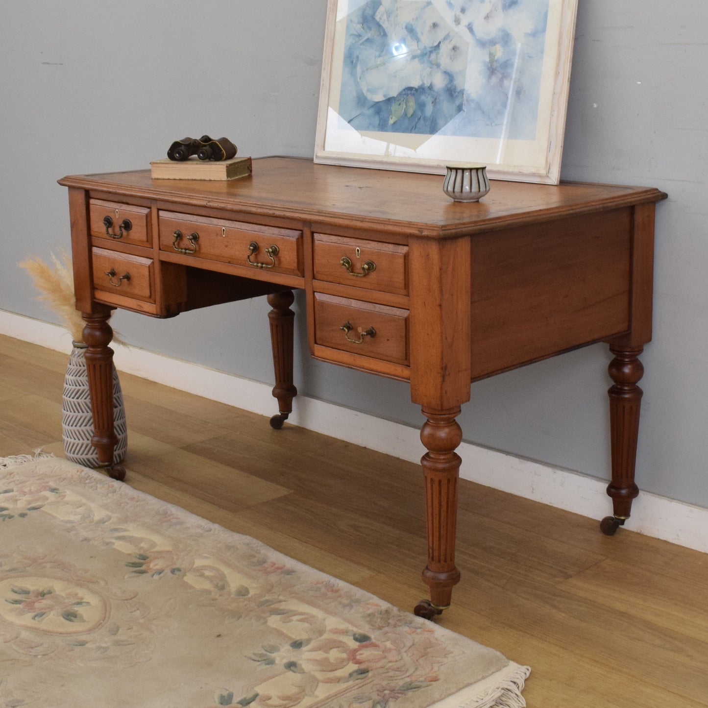 Rustic Oak Writing Desk