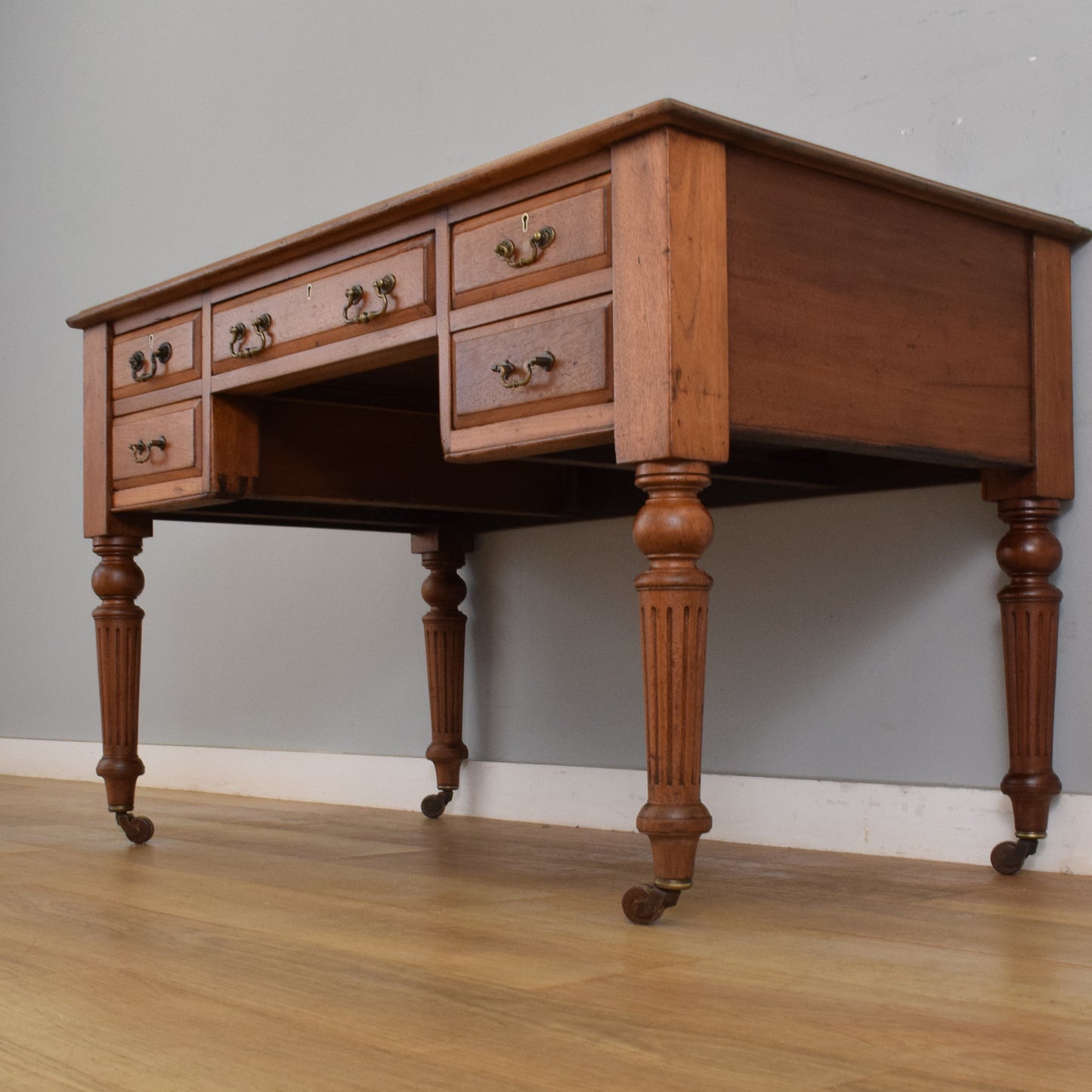 Rustic Oak Writing Desk