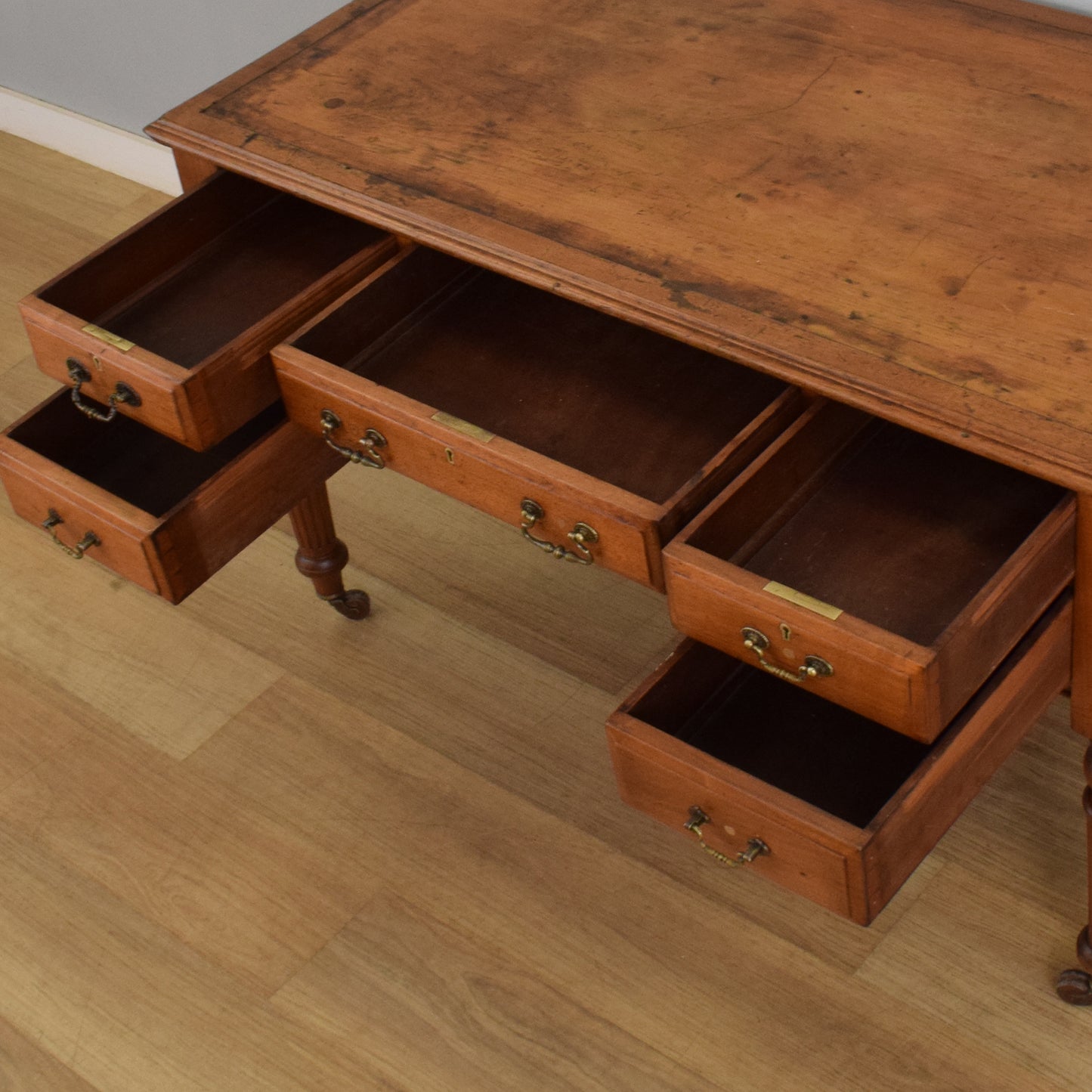 Rustic Oak Writing Desk