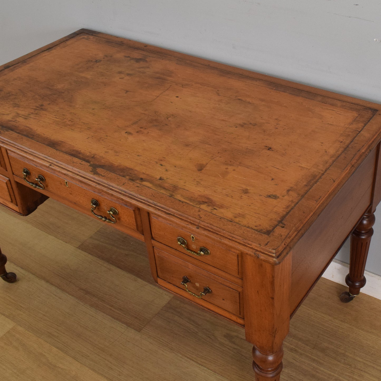 Rustic Oak Writing Desk