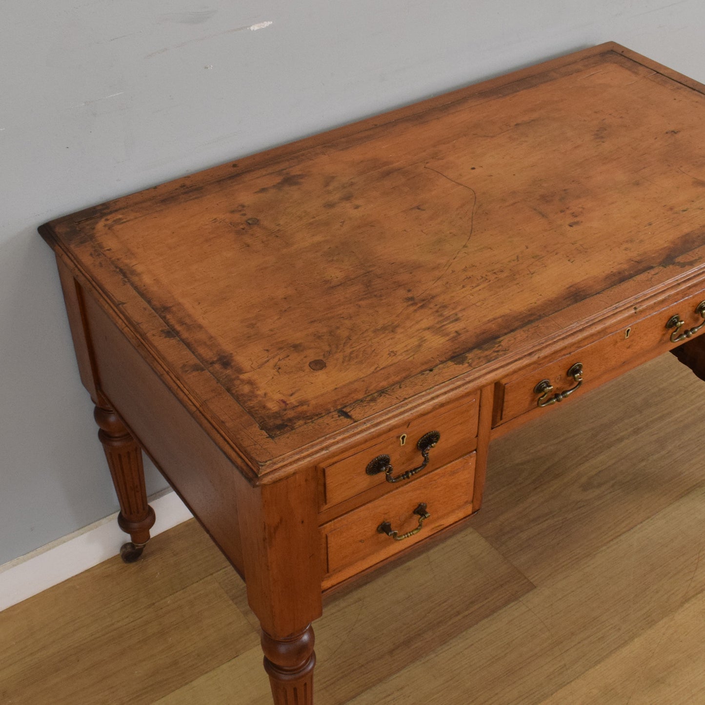 Rustic Oak Writing Desk