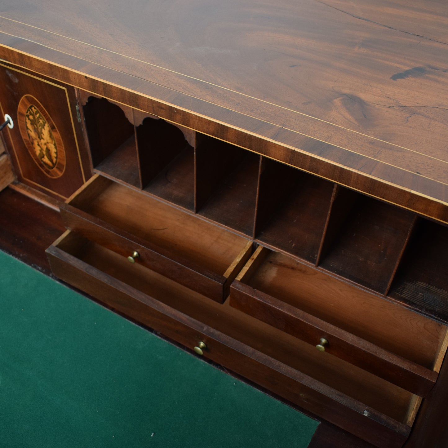 Antique Secretaire Chest Of Drawers