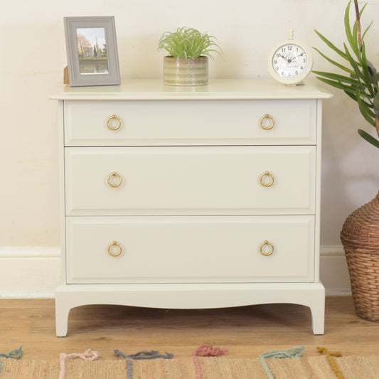 Small Painted Stag Chest Of Drawers
