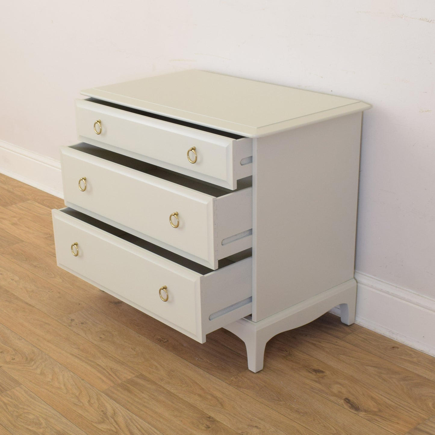 Small Painted Stag Chest Of Drawers