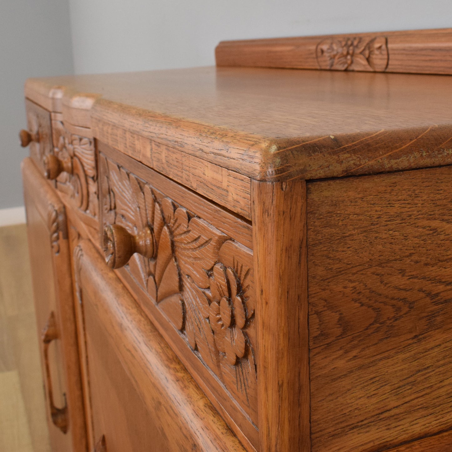 Art-Deco Style Oak Sideboard