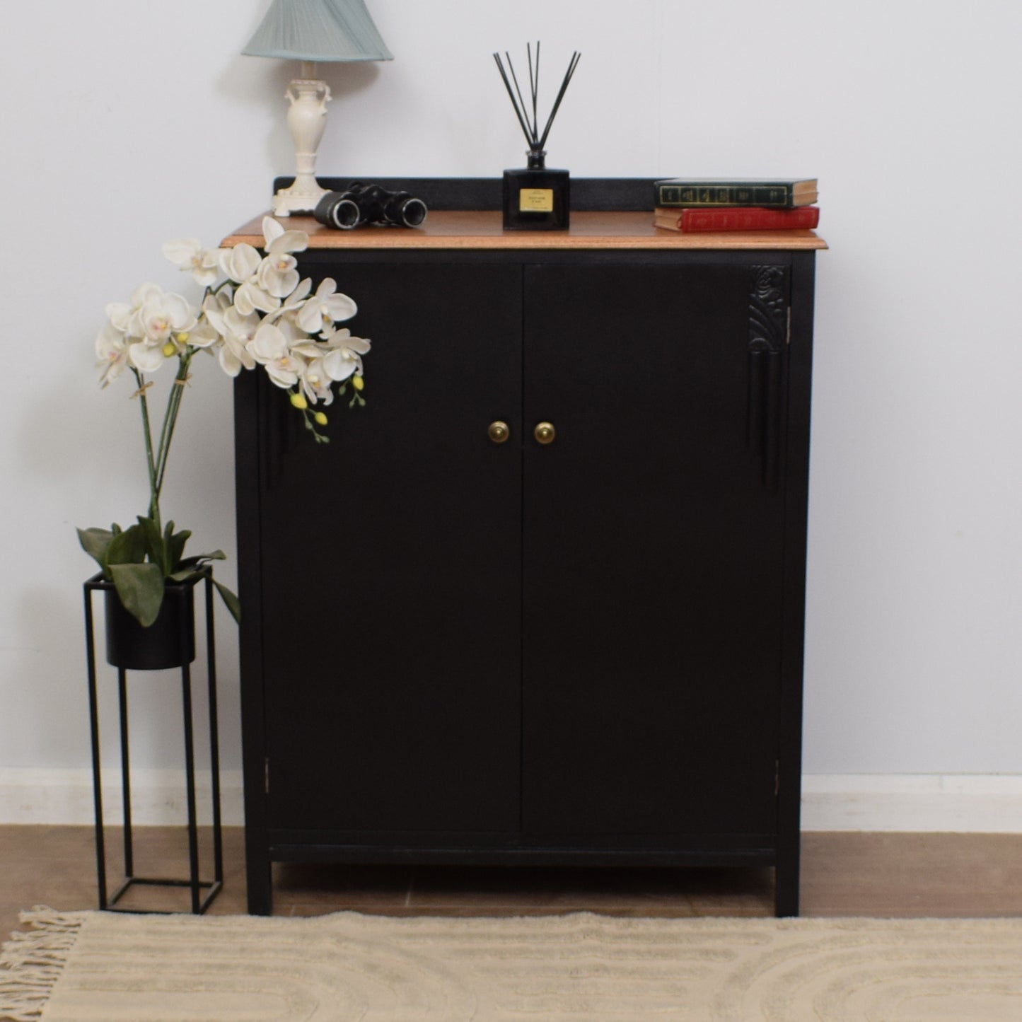 Painted Oak Cupboard