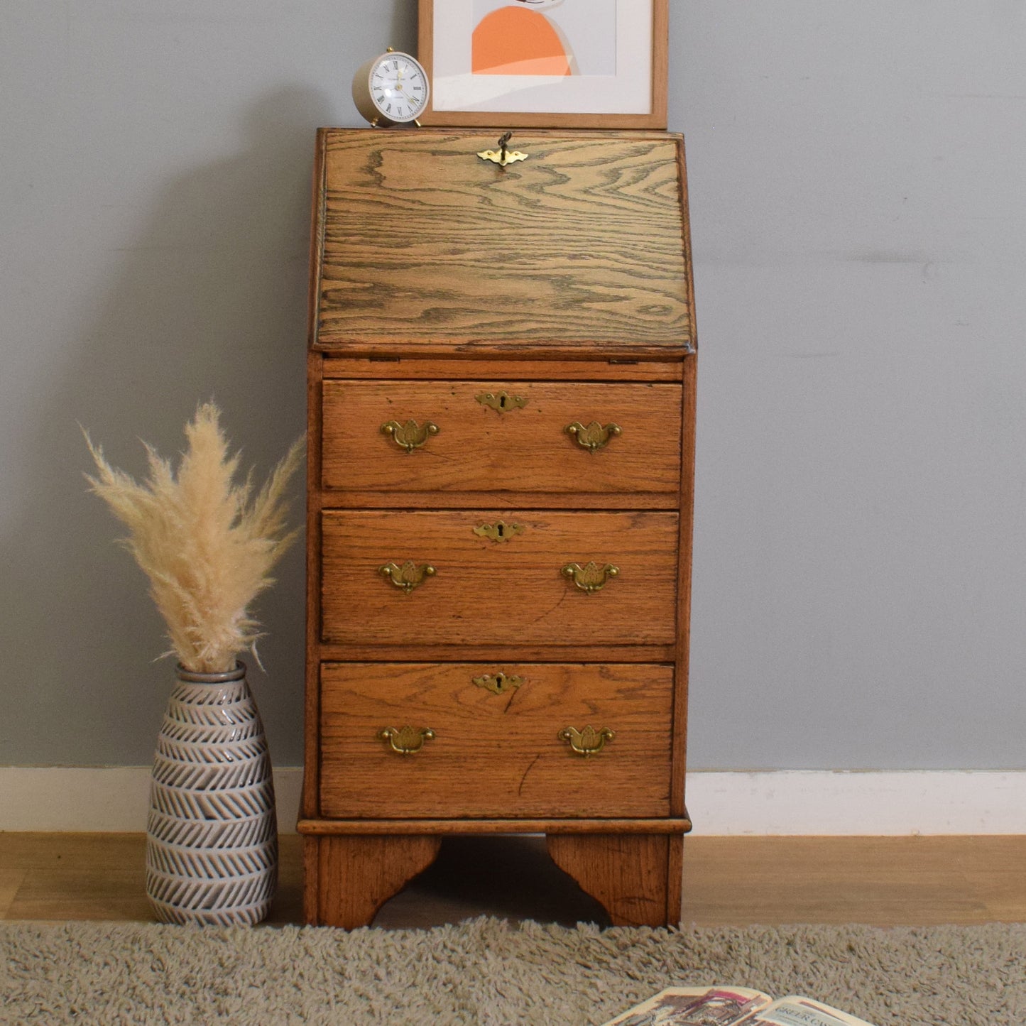 Slim Oak Bureau
