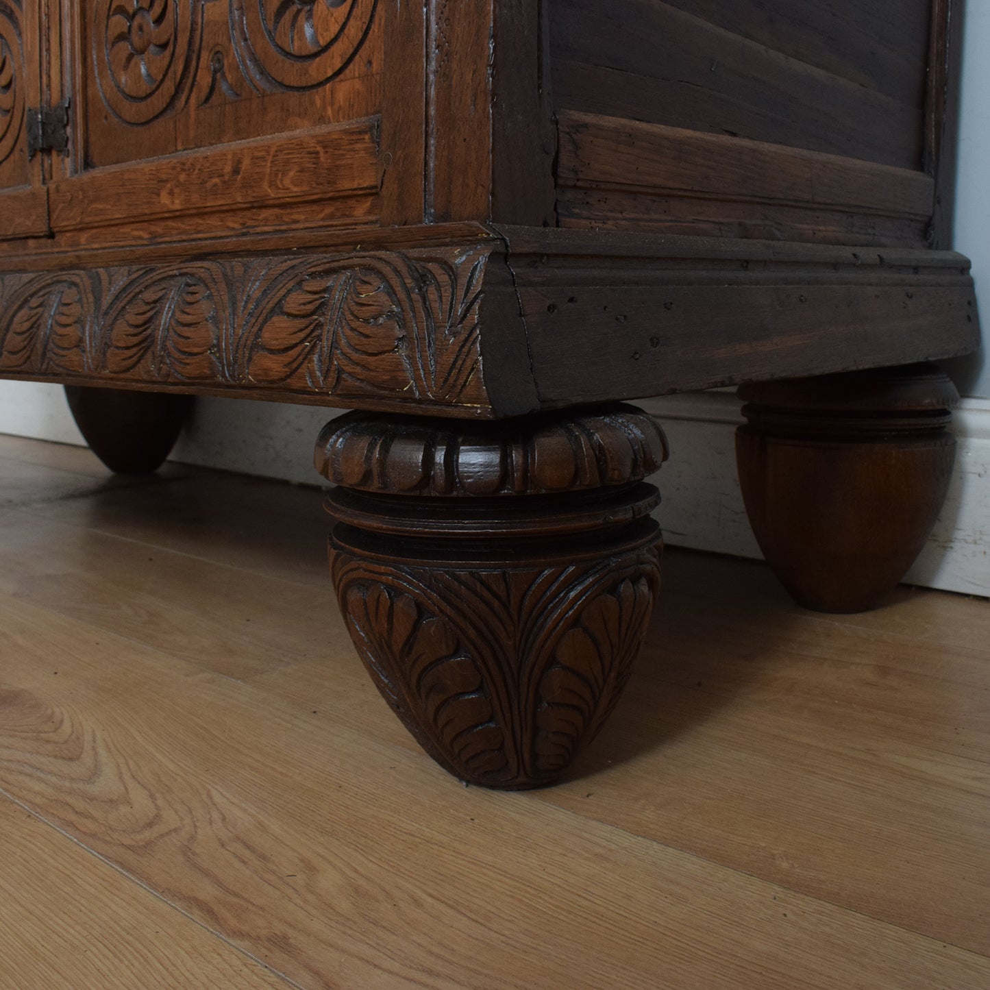 Antique Solid Oak Secretaire