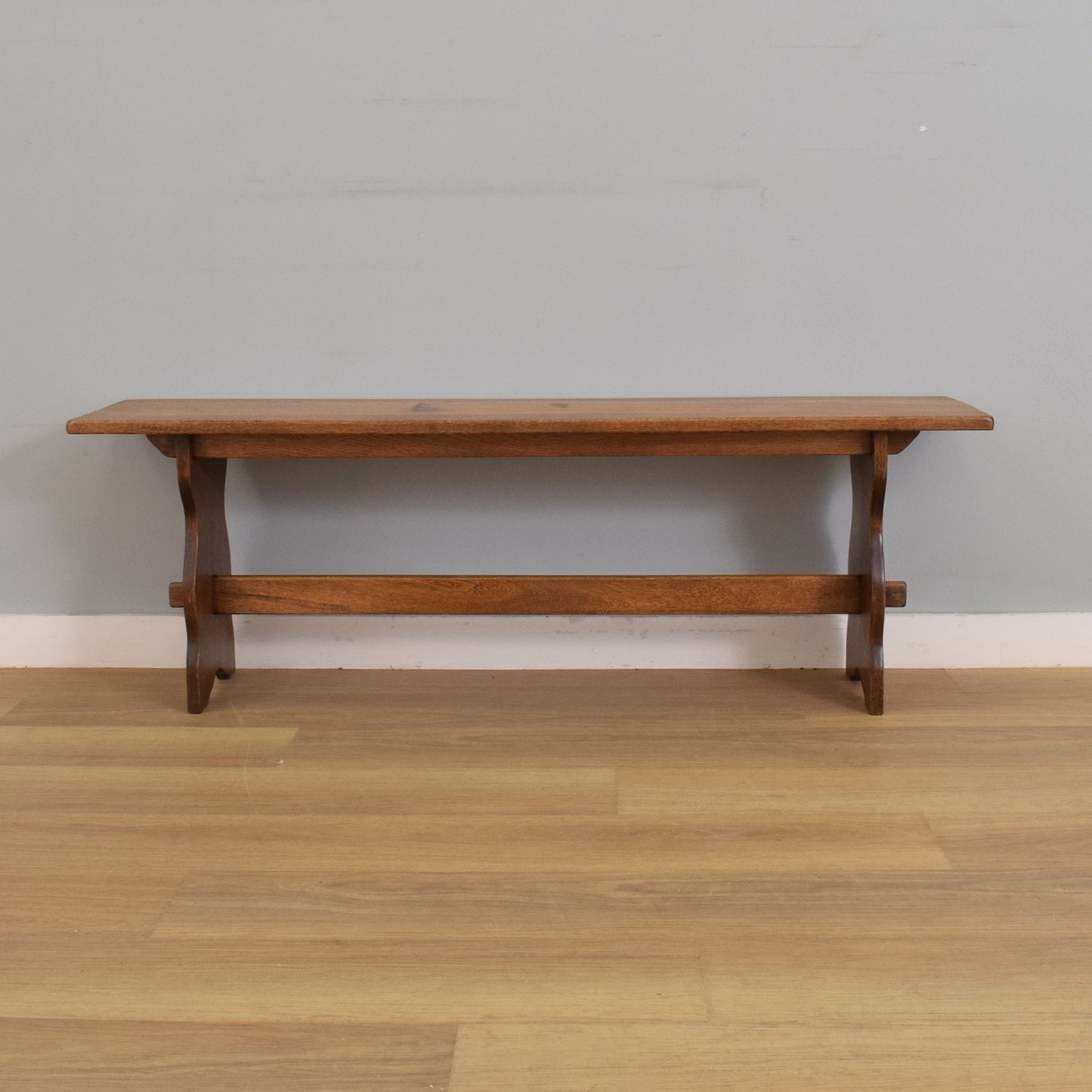 Refinished Oak Bench