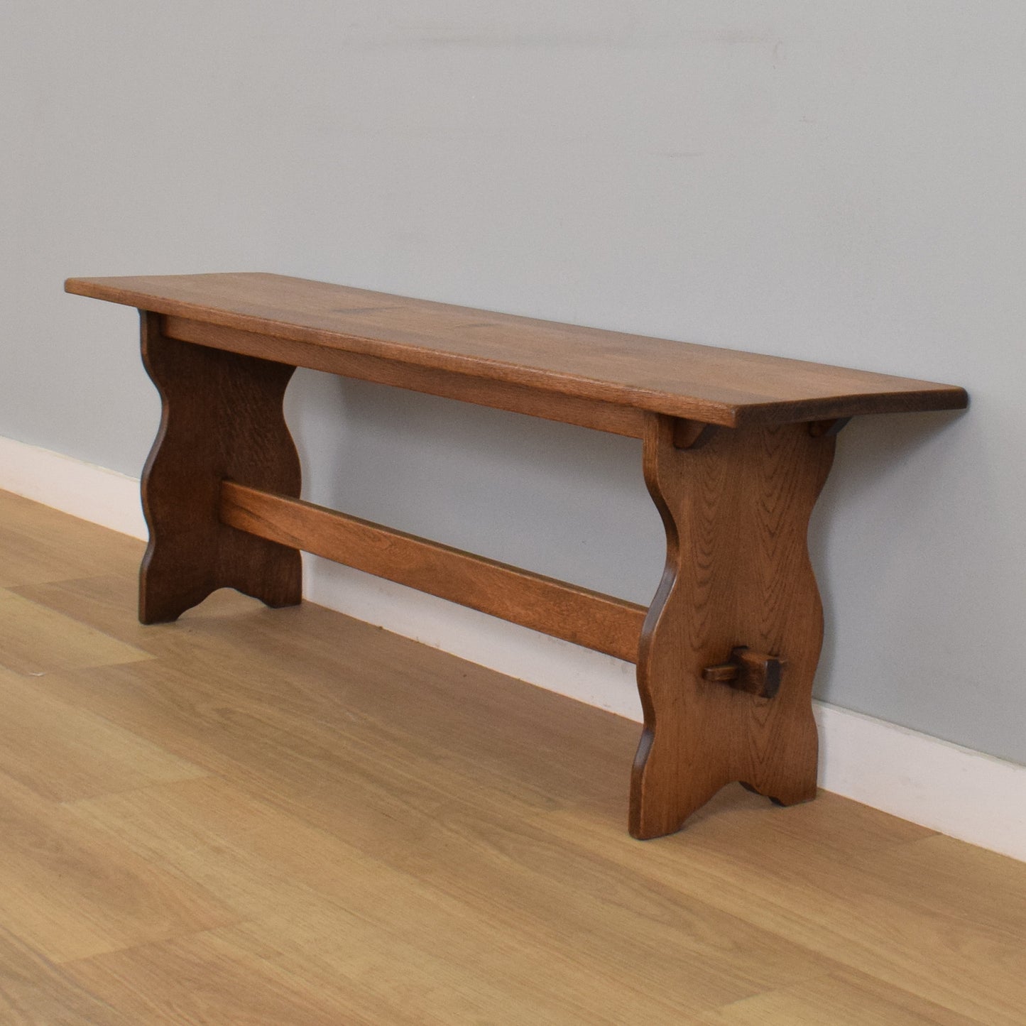 Refinished Oak Bench