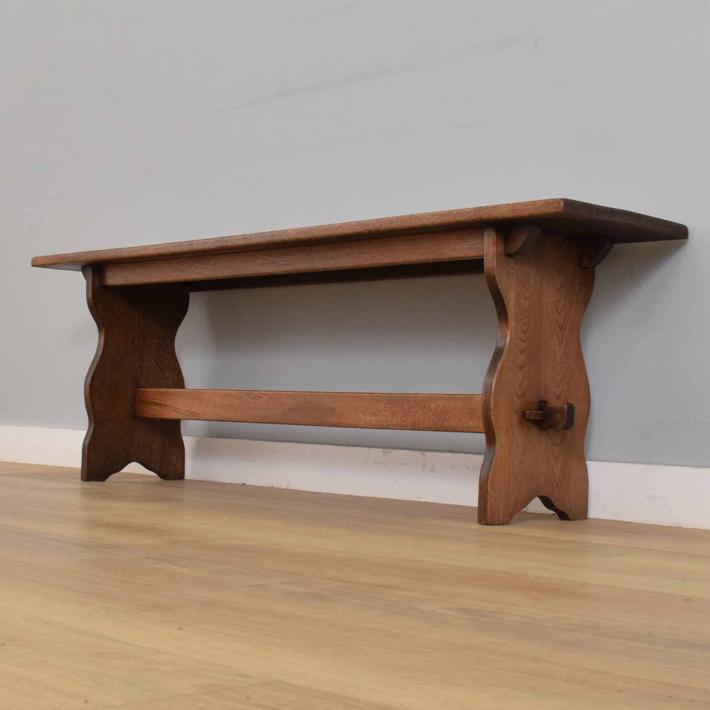 Refinished Oak Bench