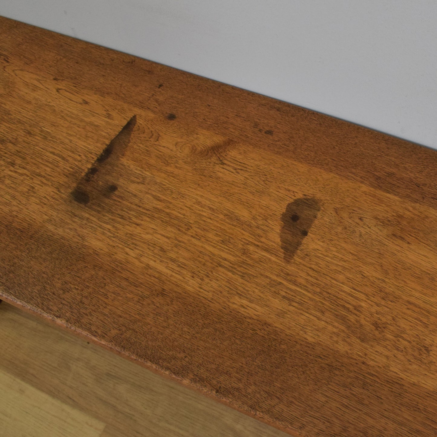 Refinished Oak Bench