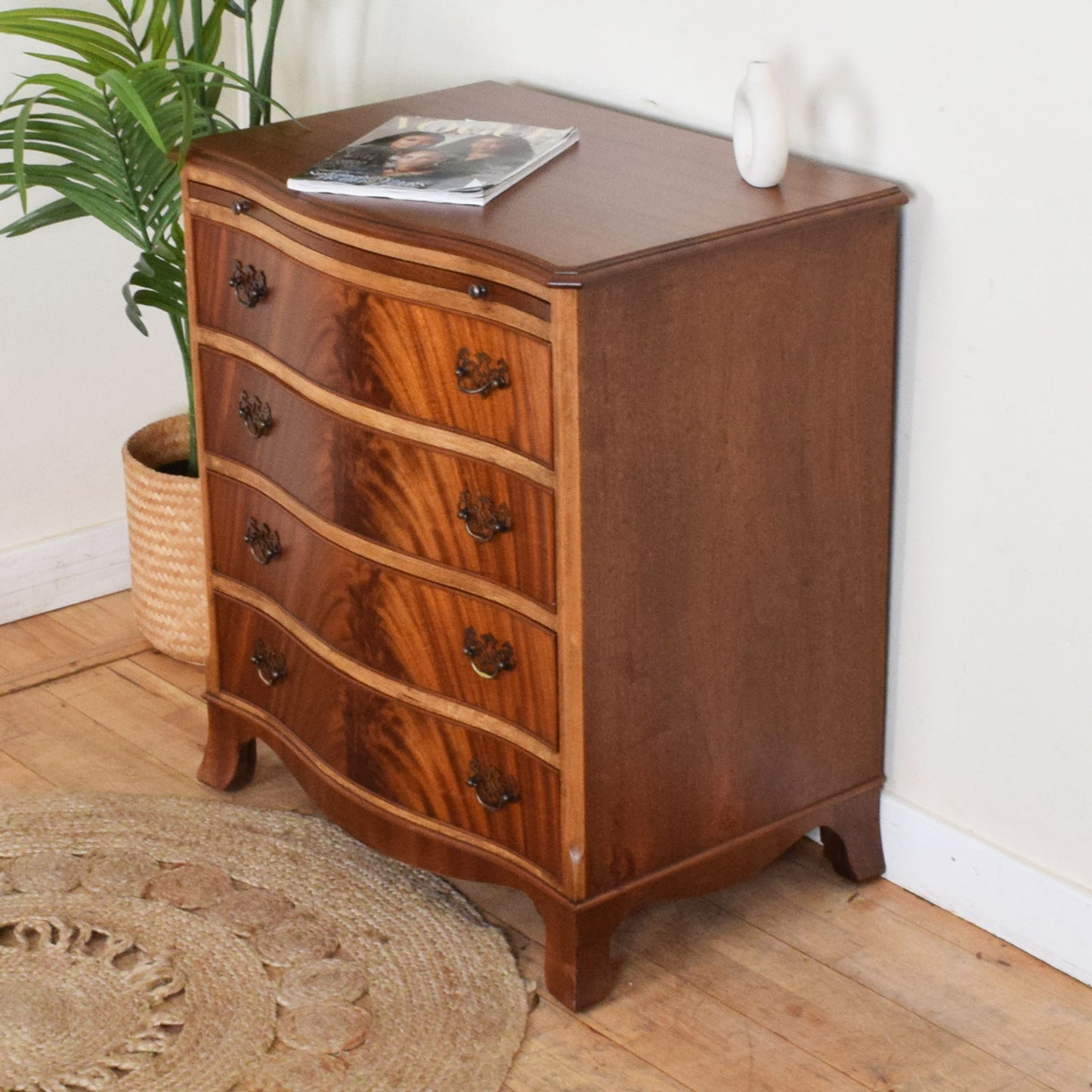 Flamed Mahogany Chest of Drawers