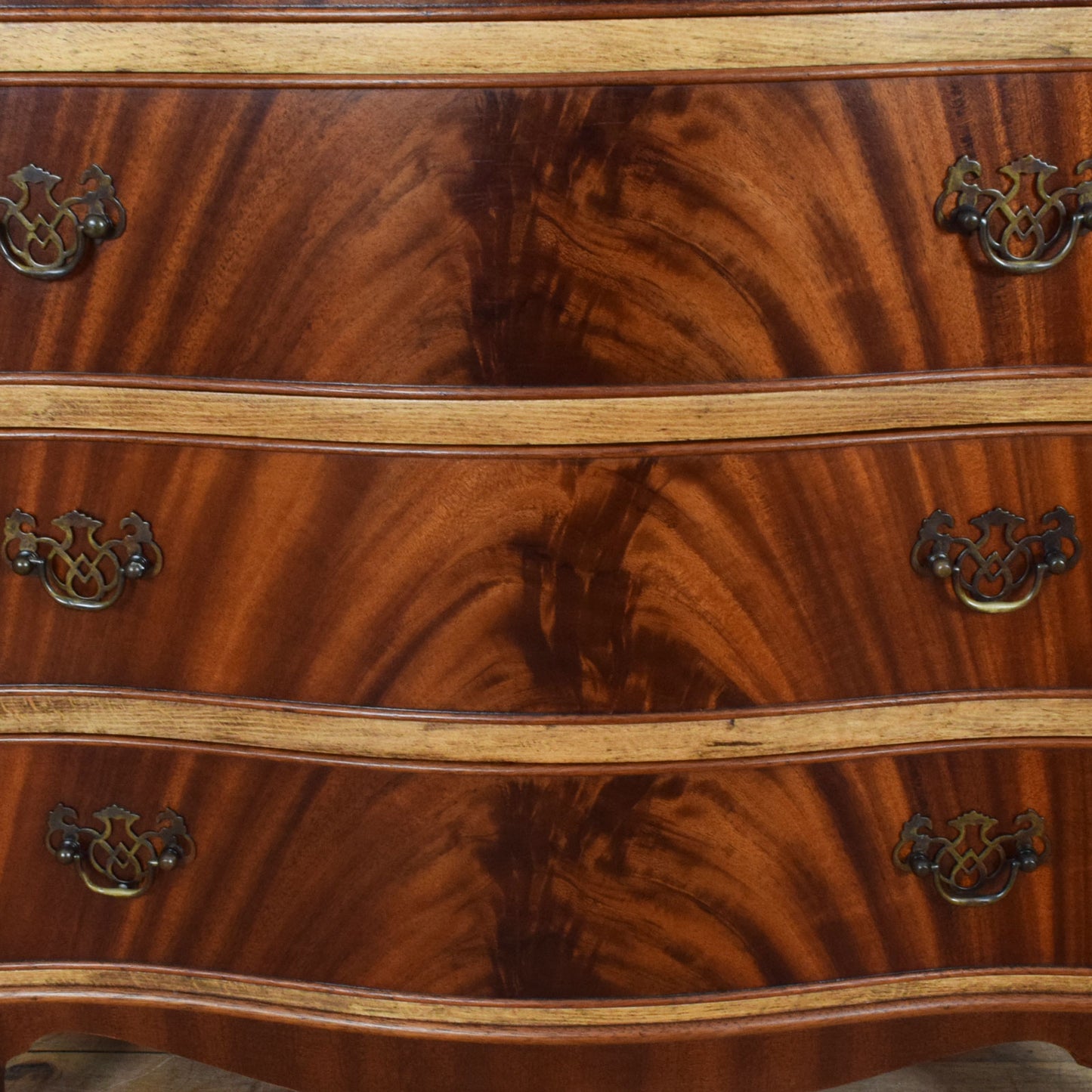 Flamed Mahogany Chest of Drawers