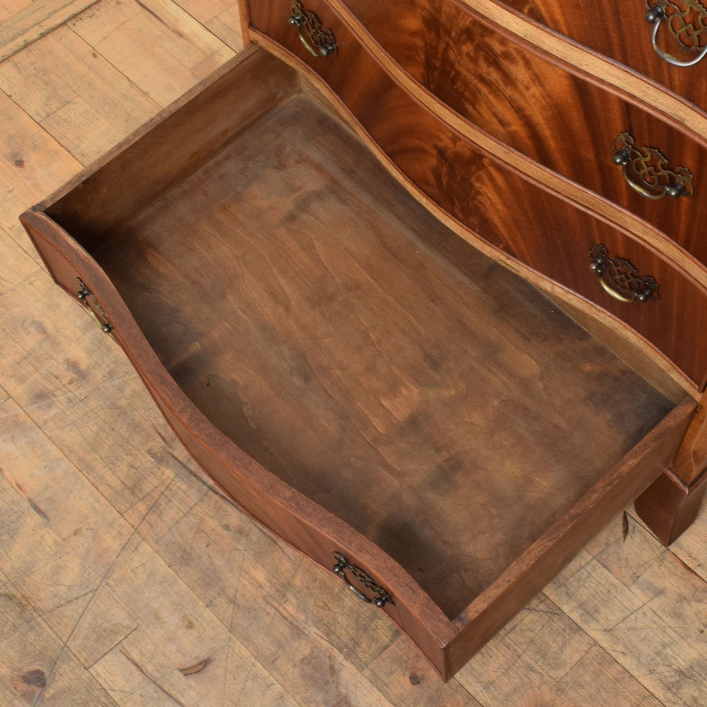 Flamed Mahogany Chest of Drawers