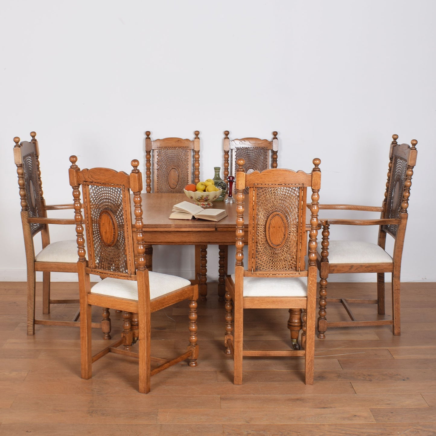 Extending Dining Table with Six Chairs