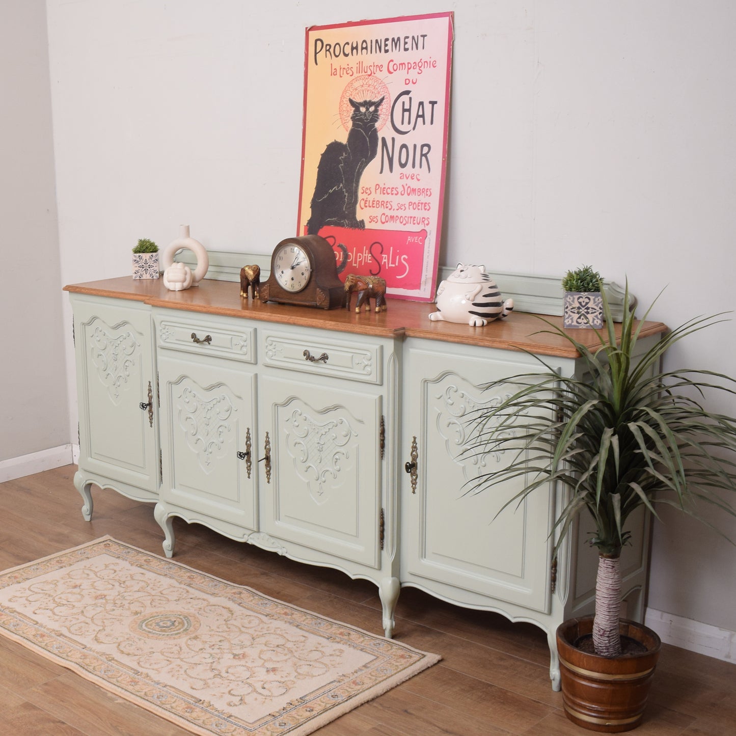 Large French Painted Sideboard
