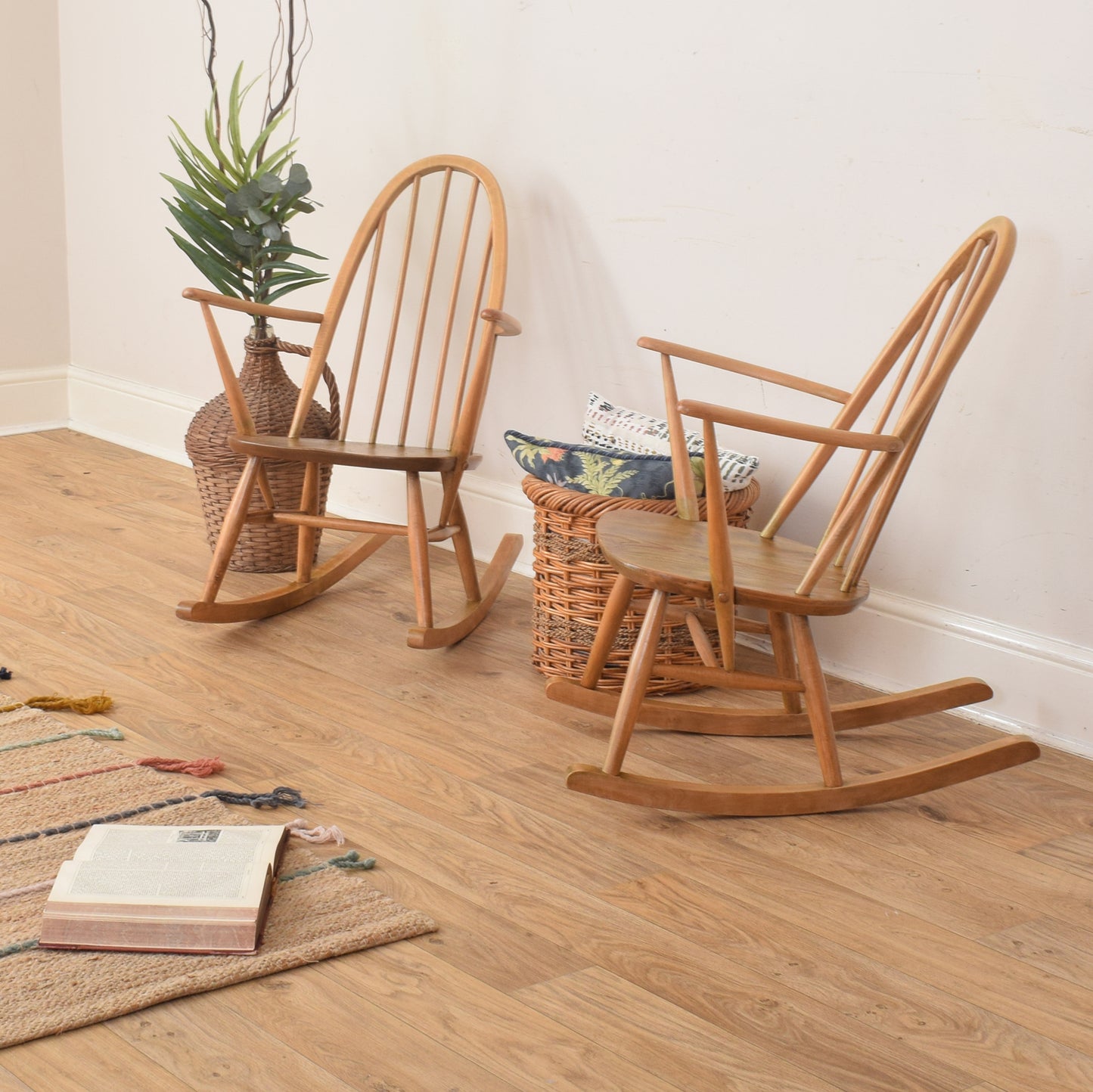 Pair Of Ercol Rocking Chairs