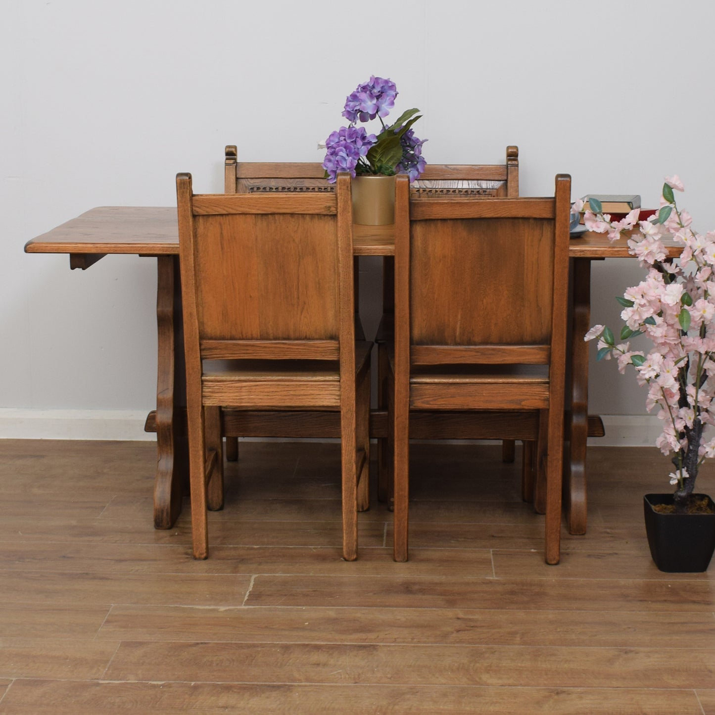 Webber Oak Dining Table and Four Chairs
