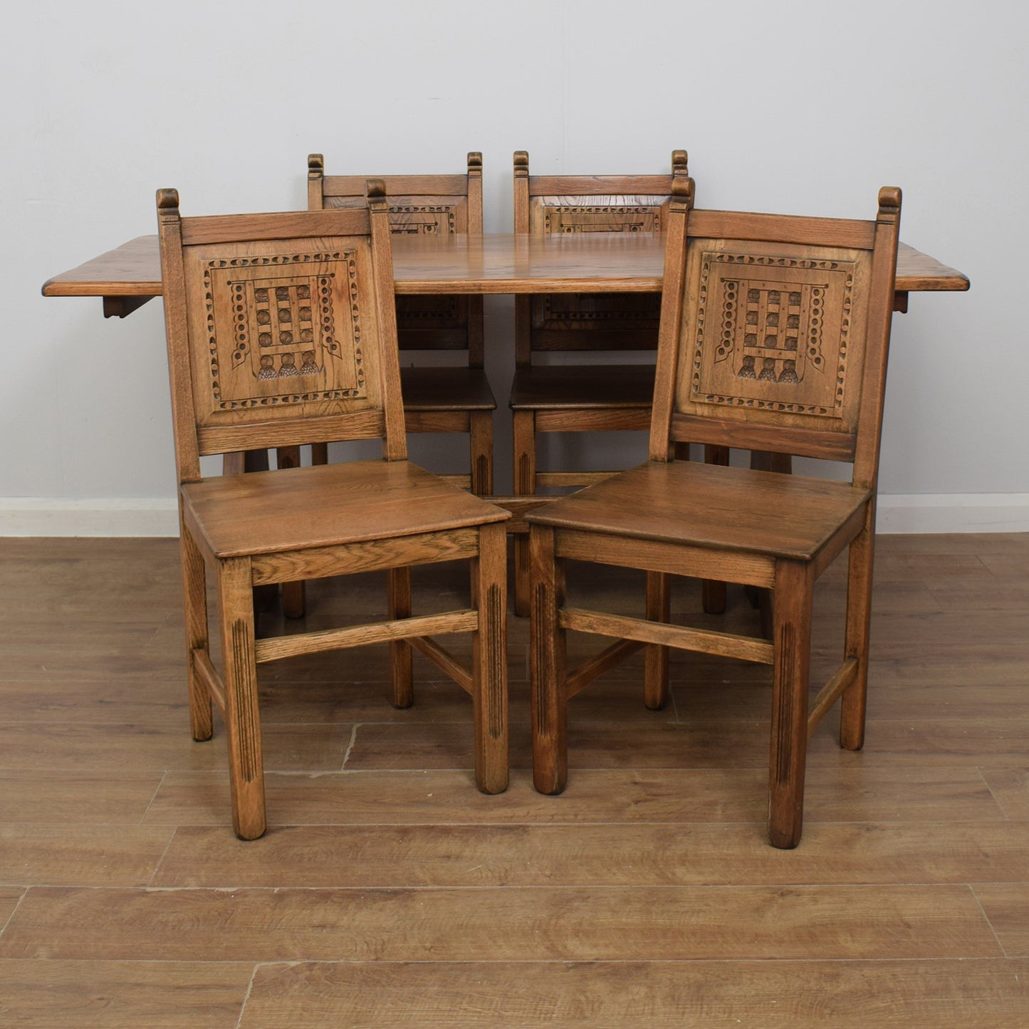 Webber Oak Dining Table and Four Chairs