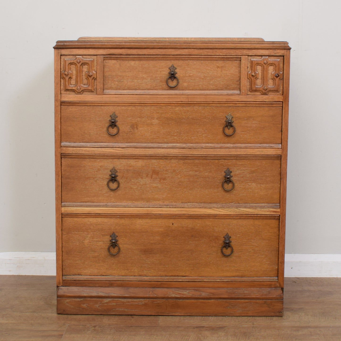Restored Oak Chest Of Drawers