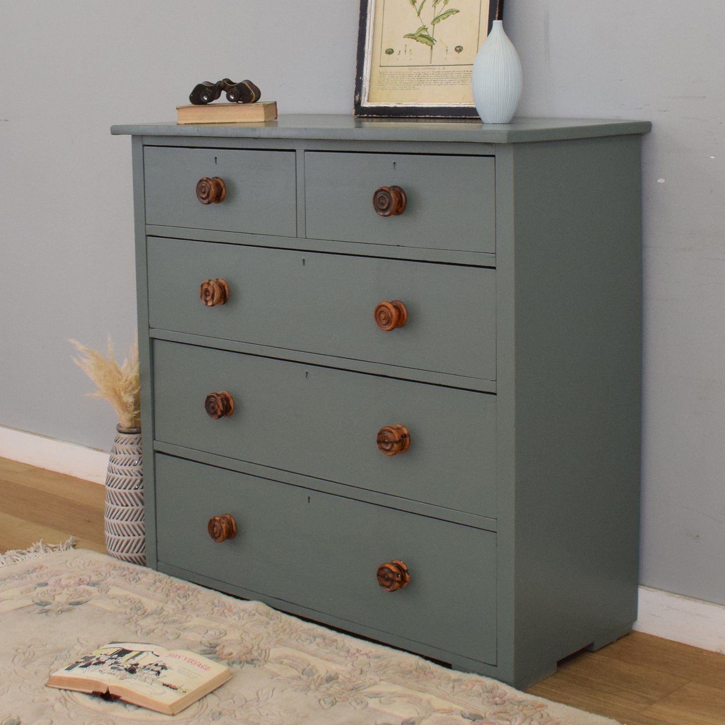 Large Painted Chest of Drawers
