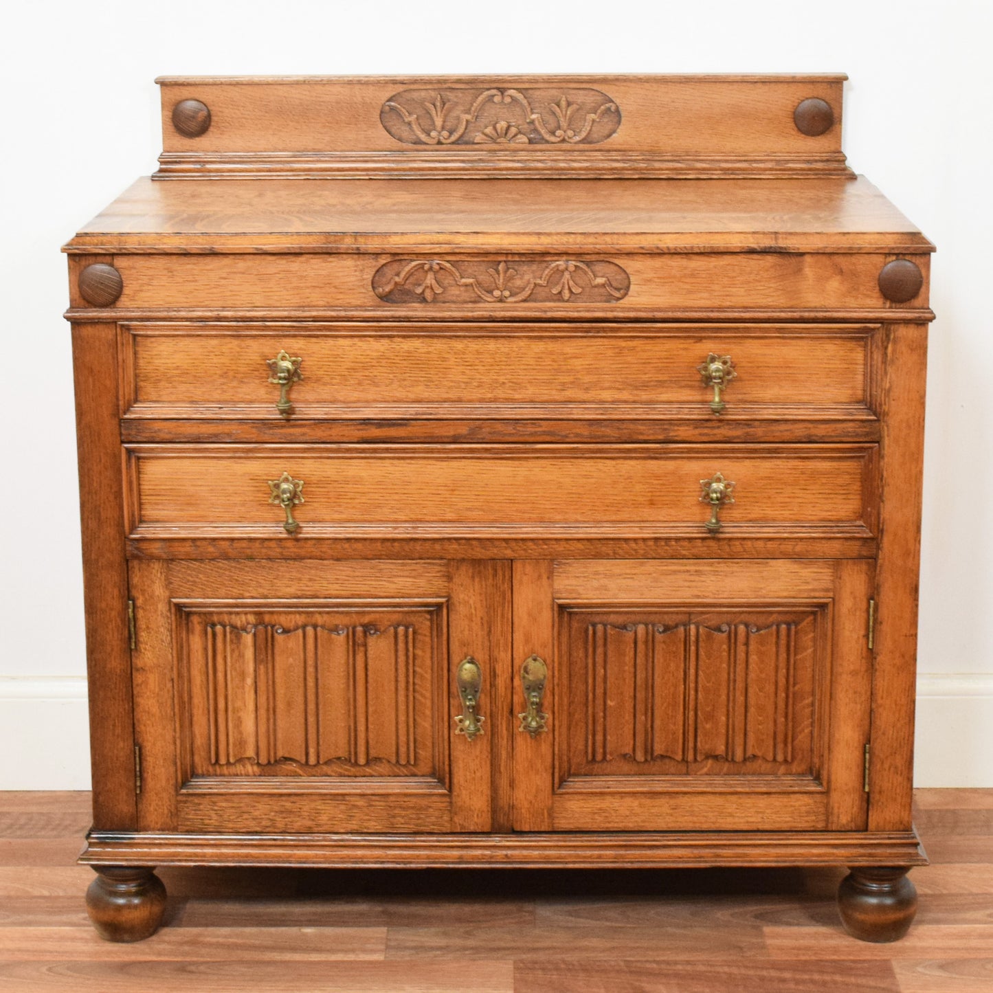 Linenfold Oak Cabinet