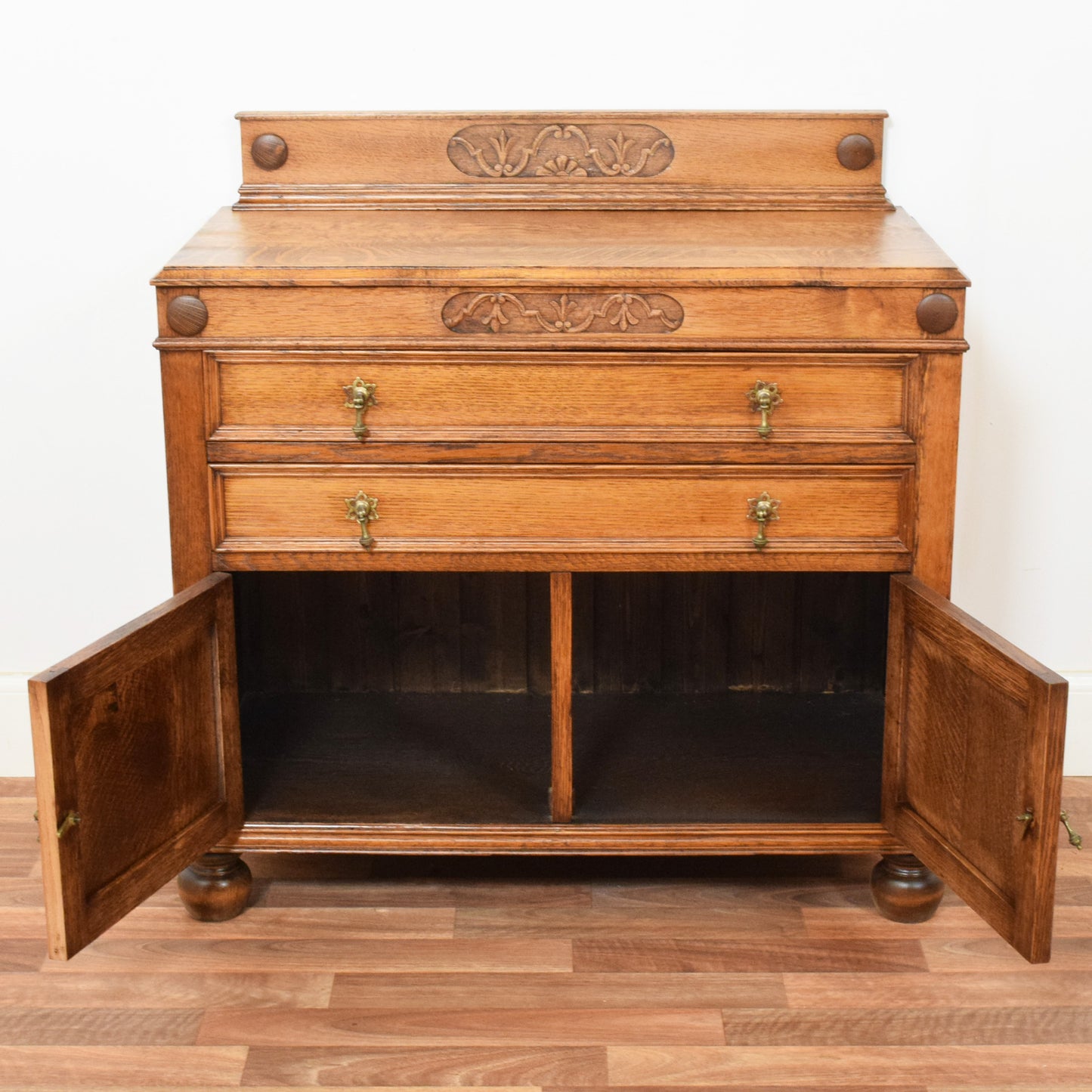 Linenfold Oak Cabinet