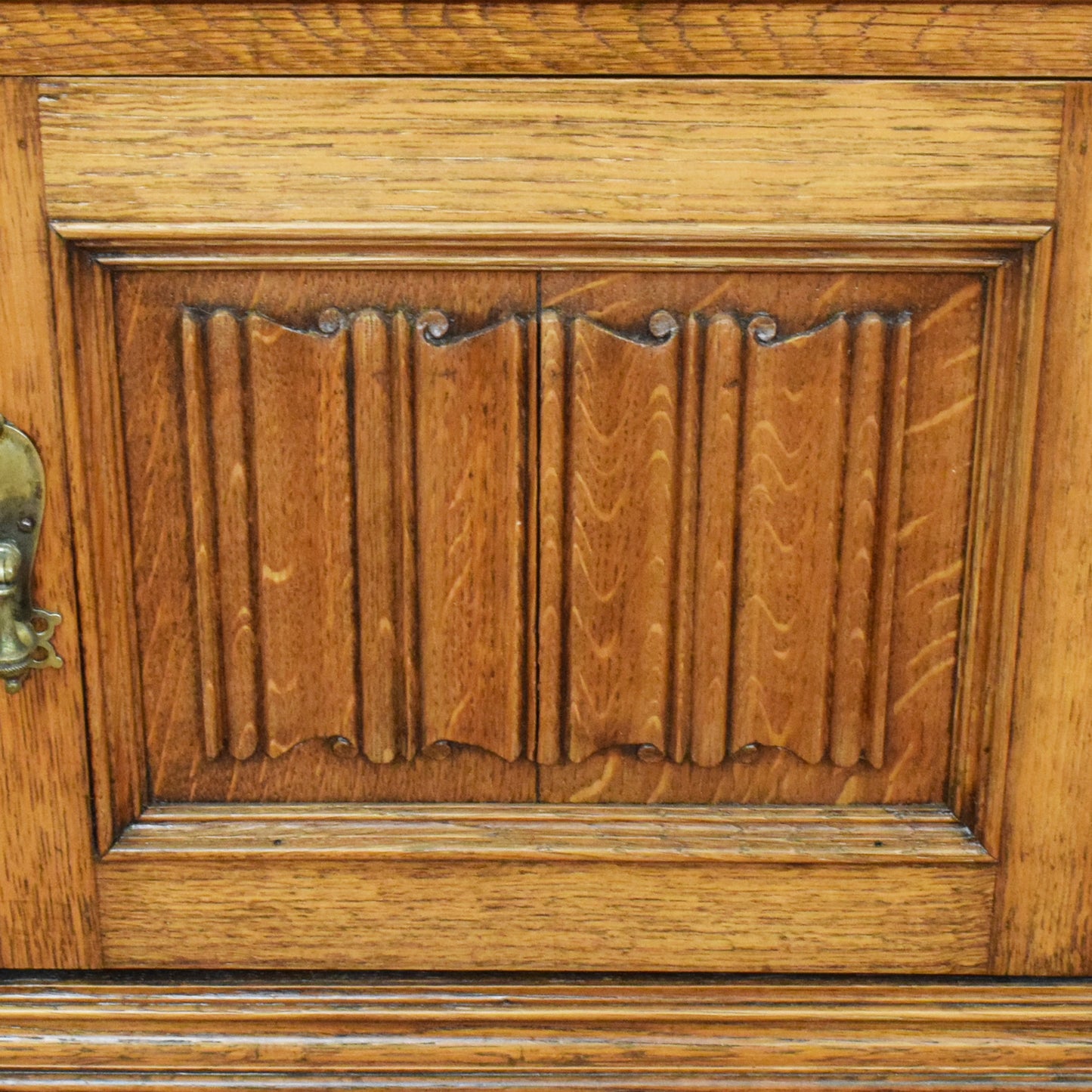 Linenfold Oak Cabinet